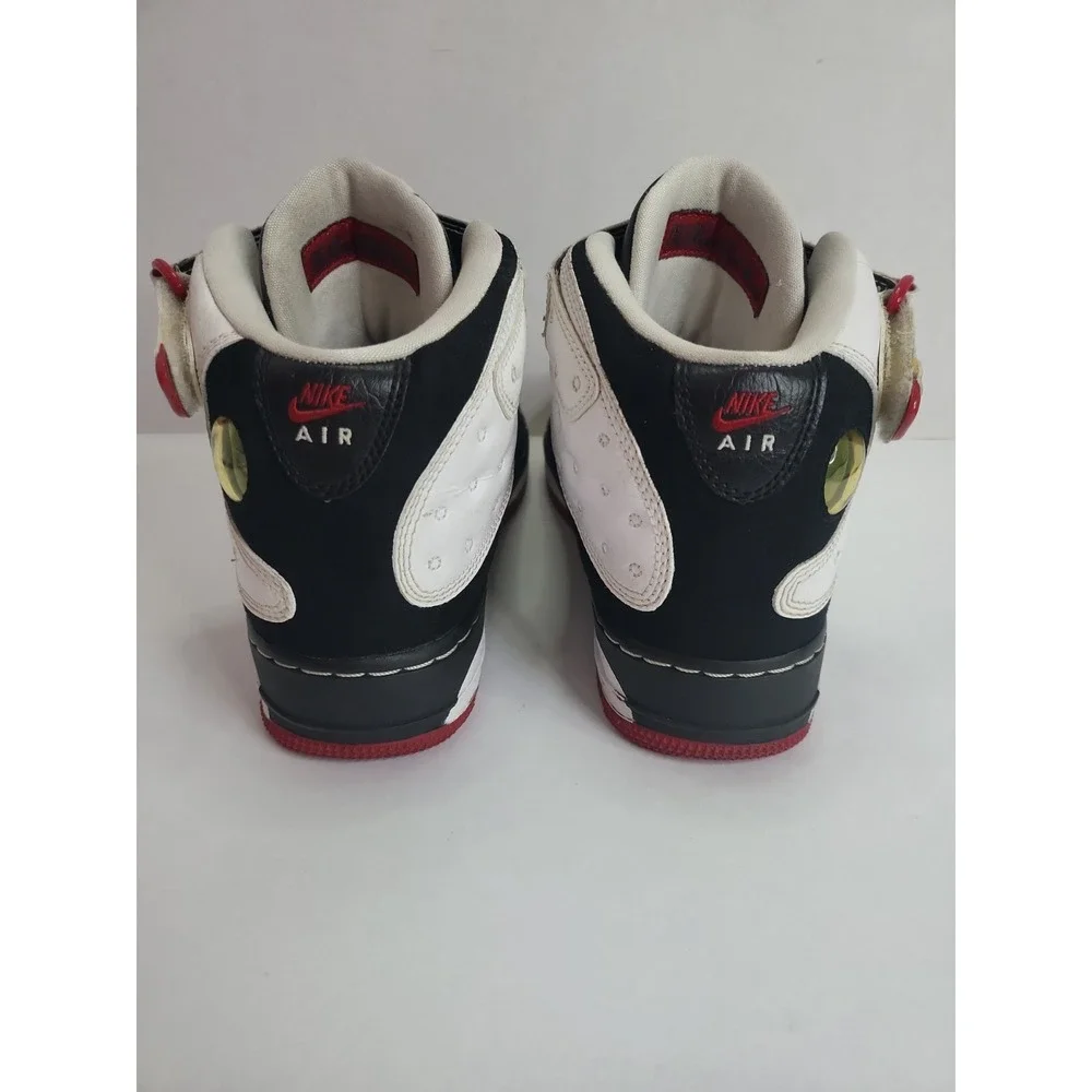 Nike Air Force 1 Fusion Jordan 13 Bred Mens Size 6Y Black Varsity Red 375472-101